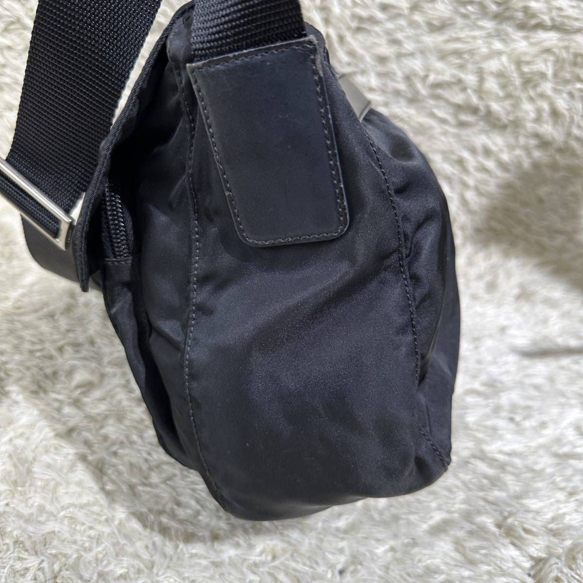 1円 美品 PRADA プラダ テスートナイロン クロスボディ ショルダー 
