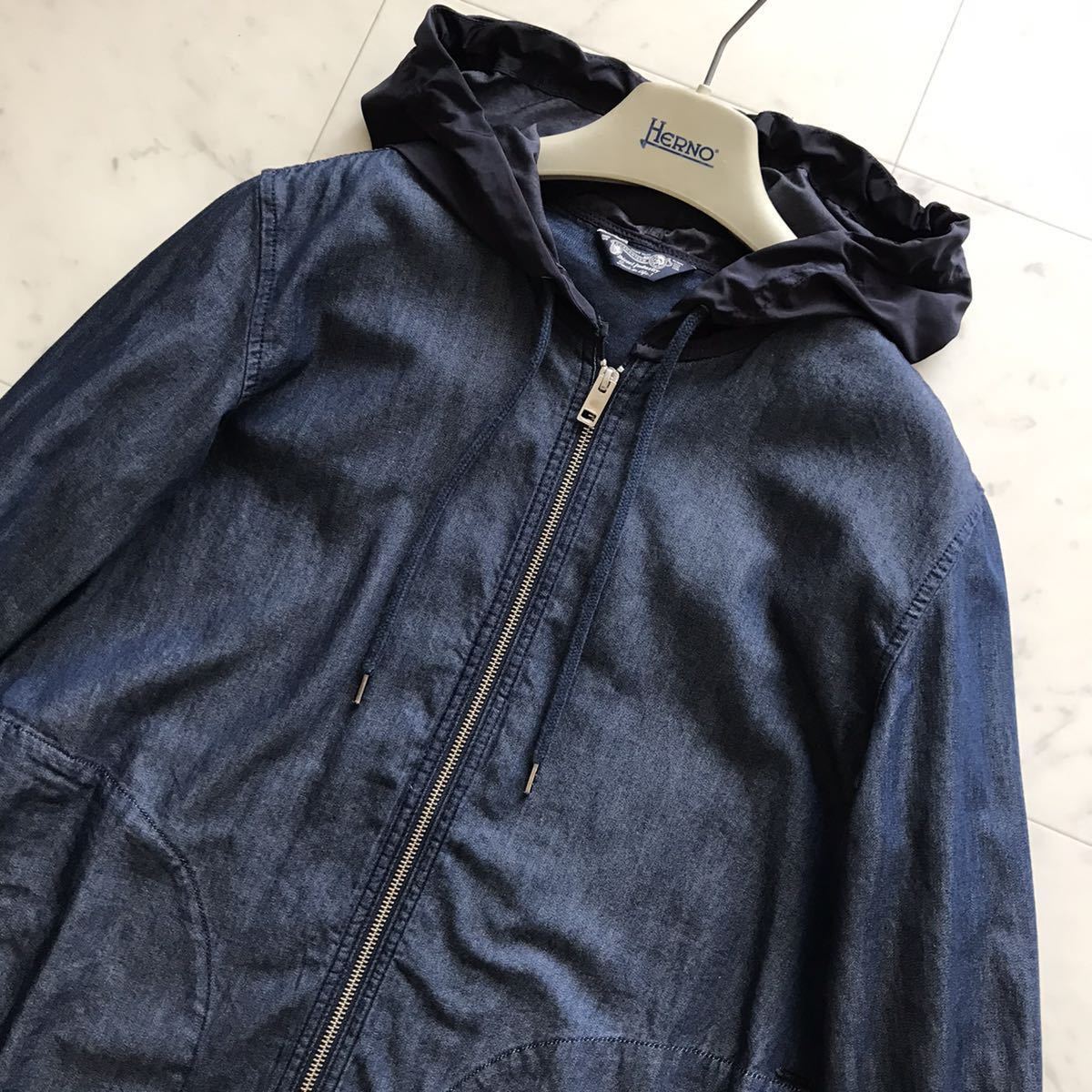 ディーゼル 【大人カジュアル】 DIESEL デニム パーカー ジップアップ 