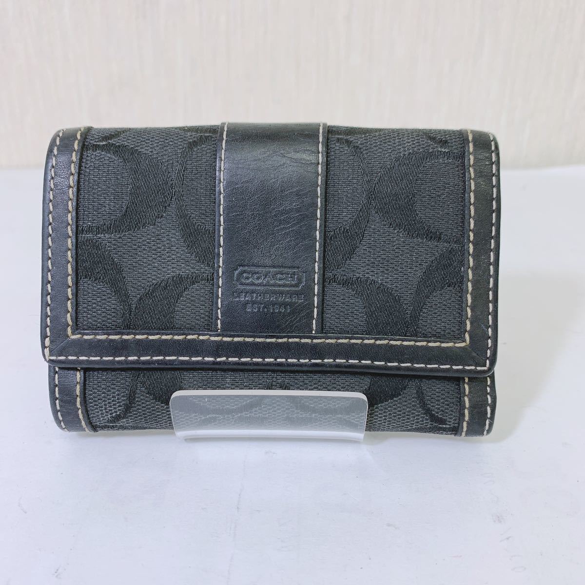 COACH コーチ 黒系 シグネチャー 3点 セット ショルダーバッグ ポーチ 