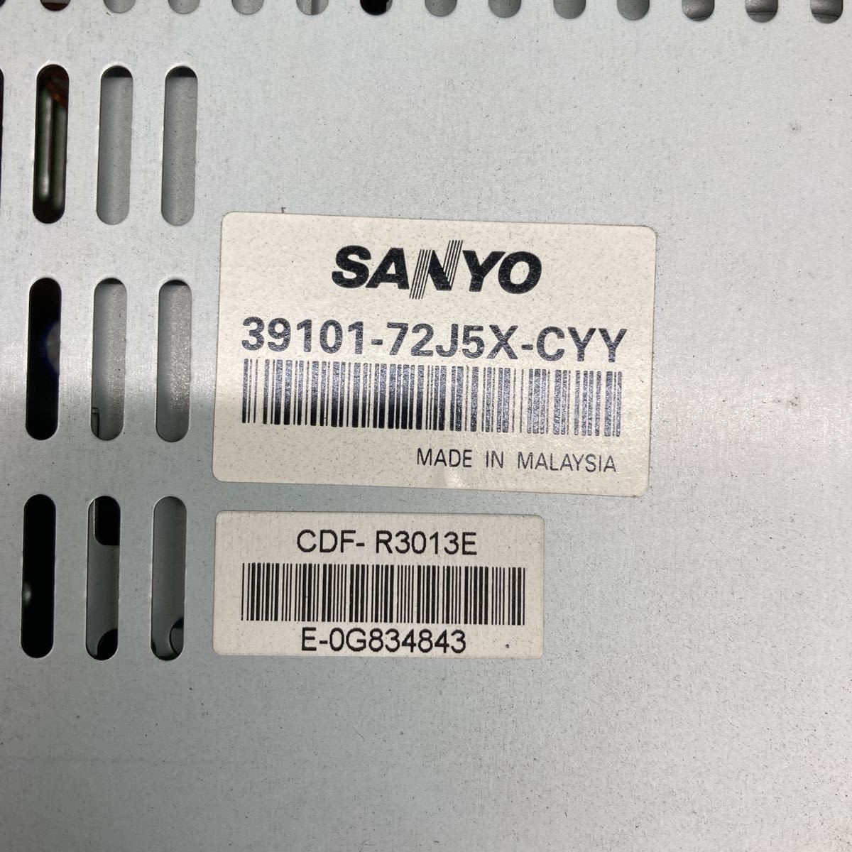 AV-1466 激安 カーステレオ スズキ SANYO 39101-72J5X-CYY CD 確認用