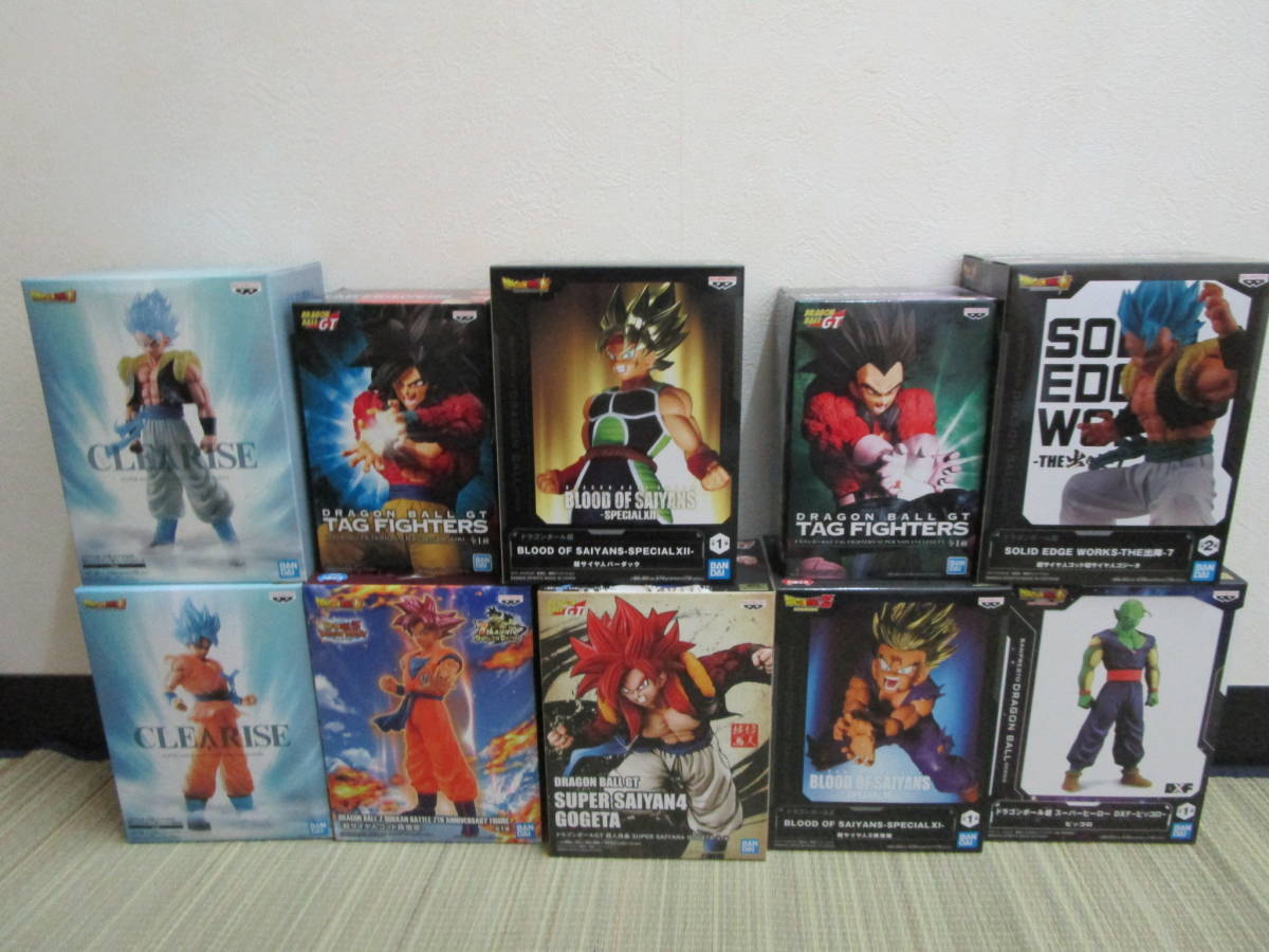 新品未開封 ドラゴンボール フィギュア 大量 10箱 CLEARISE BLOOD OF SAIYANS TAGFIGHTER スーパーサイヤ人4 孫悟空 ベジータ 孫悟飯 他