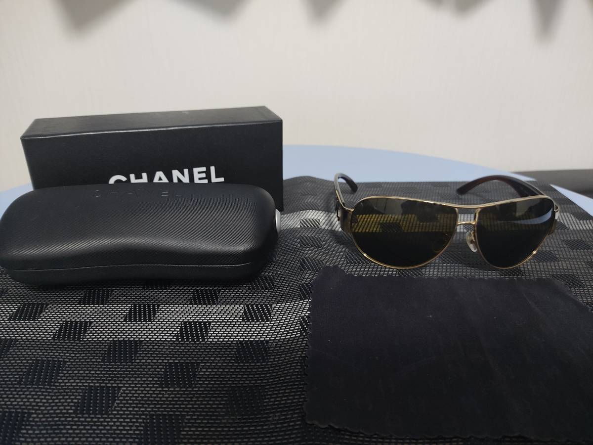 CHANEL サングラス 縁なし アビエーター CHANEL サングラス シャネル 0 アビエーター - 極美品 ココマーク ココ