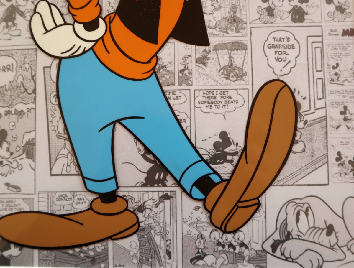 ★グーフィー Goofy★ディズニーDISNEY★最終値下げ★激安価格★大変貴重な手書きセル画★限定数 200枚★真作保証COA付★ディズニーDISNEY ディズニー グーフィー Disney DAKIN風 メイドイン香港 \u203b難有り