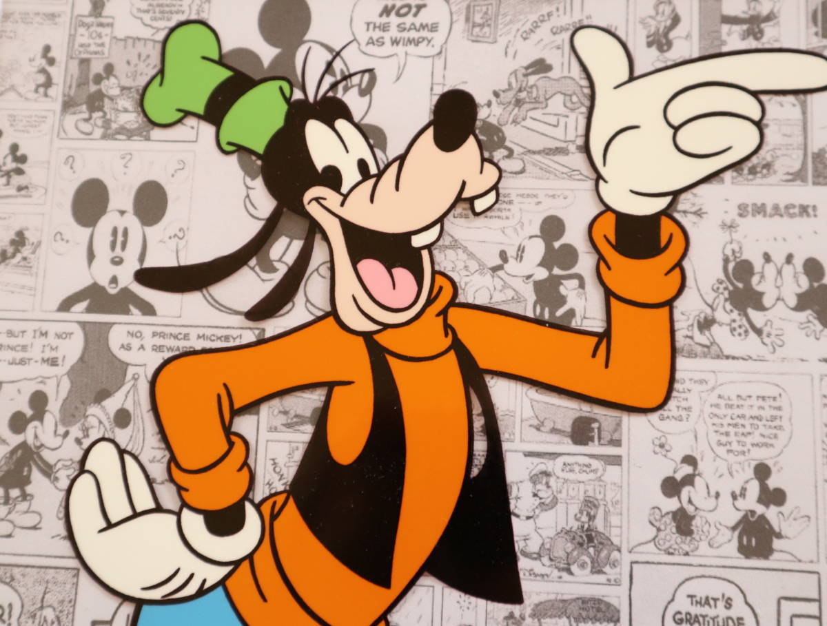 ★グーフィー Goofy★ディズニーDISNEY★最終値下げ★激安価格★大変貴重な手書きセル画★限定数 200枚★真作保証COA付★ディズニーDISNEY ディズニー グーフィー Disney DAKIN風 メイドイン香港 \u203b難有り