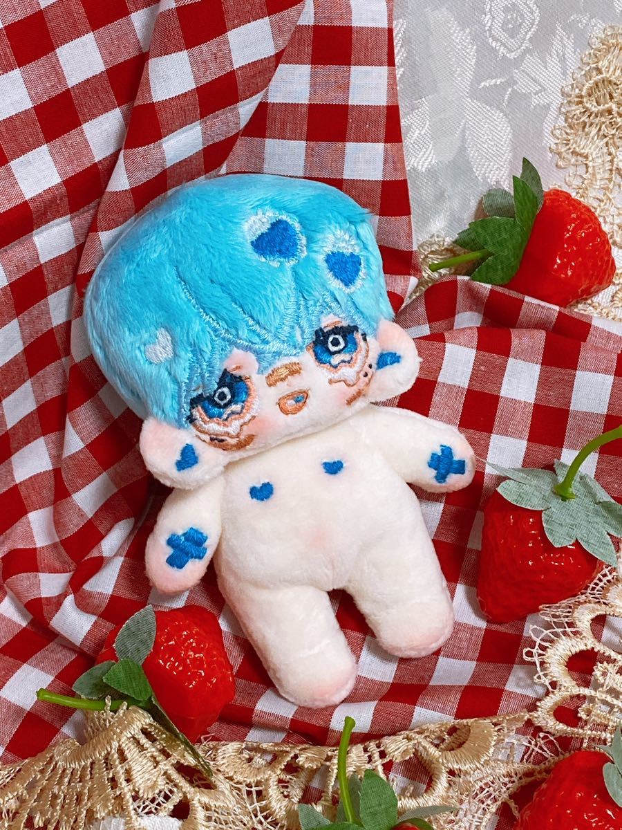 10cm 無属性ぬいぐるみ 『Blue pill』 ハンドメイド 手作り かにぱん