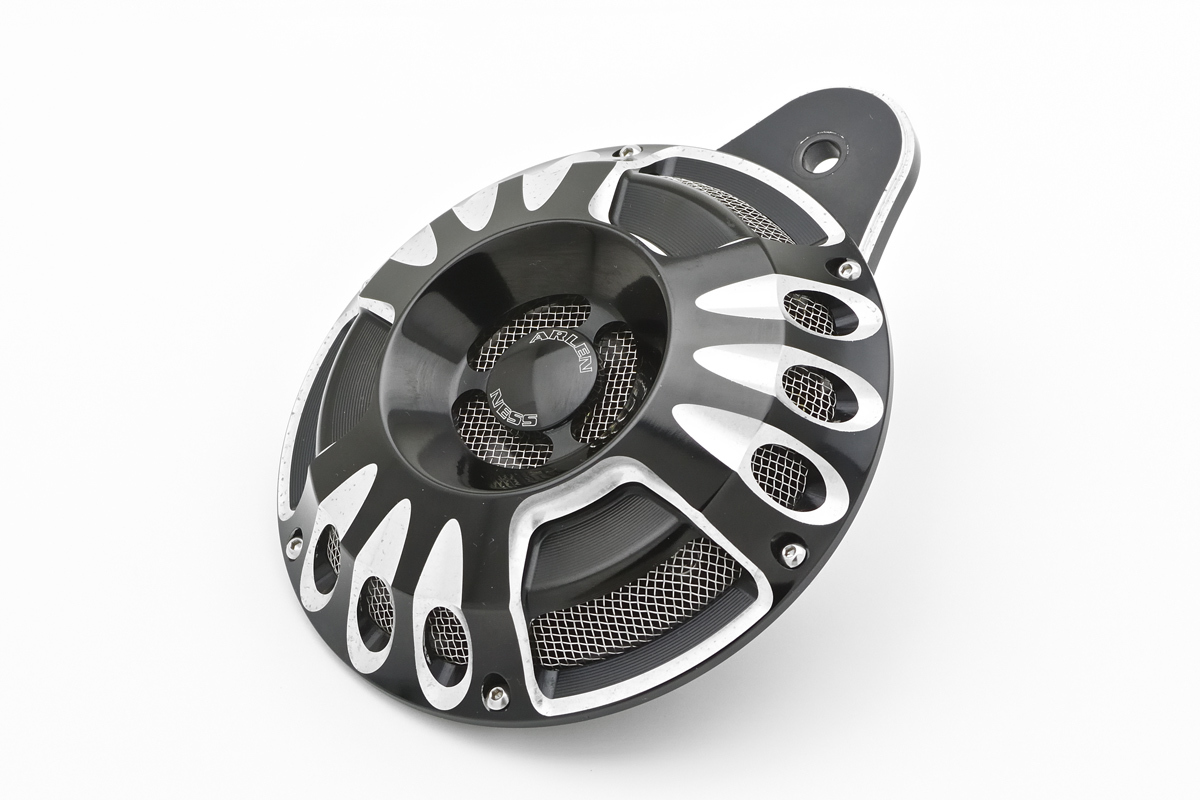 アレンネス DEEPCUT ビレットホーン 70-200 / ブラック　ハーレー ダイナ ソフテイル ツーリング