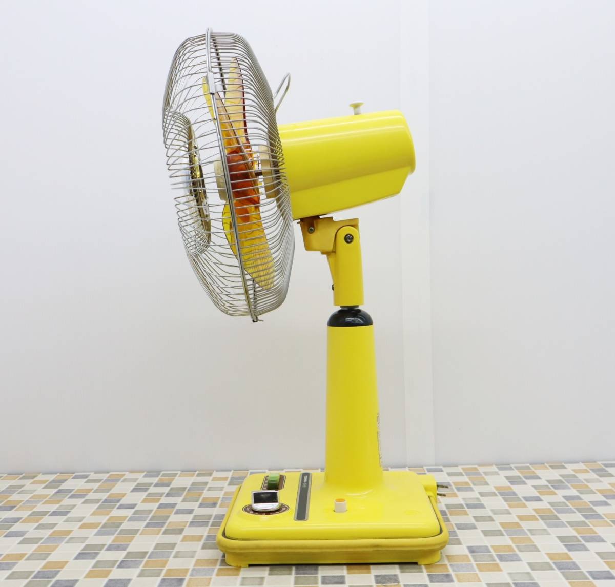 扇風機 昭和レトロ TOSHIBA 東芝 H-30D45Y 木目 黄色 扇風機 昭和