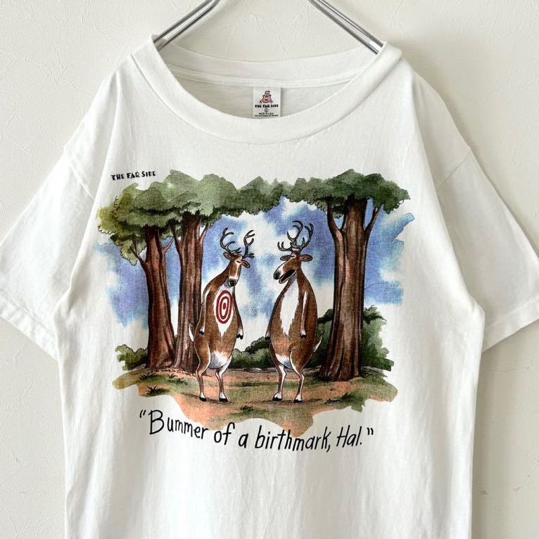 1スタ】希少 ゲイリー・ラーソン THE FAR SIDE 80s 90s アート Tシャツ 