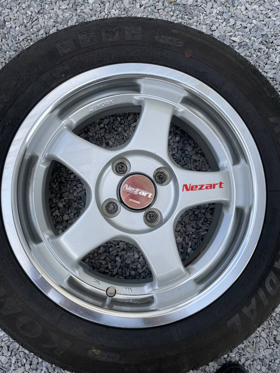 WORK Nezart １５インチ ６.５Ｊ オフセット＋３８ ＰＣＤ ４Ｈ