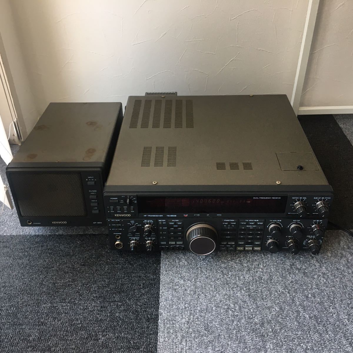 通電確認済み KENWOOD ケンウッド TS-950S HF TRANSCEIVER 無線機 トランシーバー SP-950 外部スピーカー セット