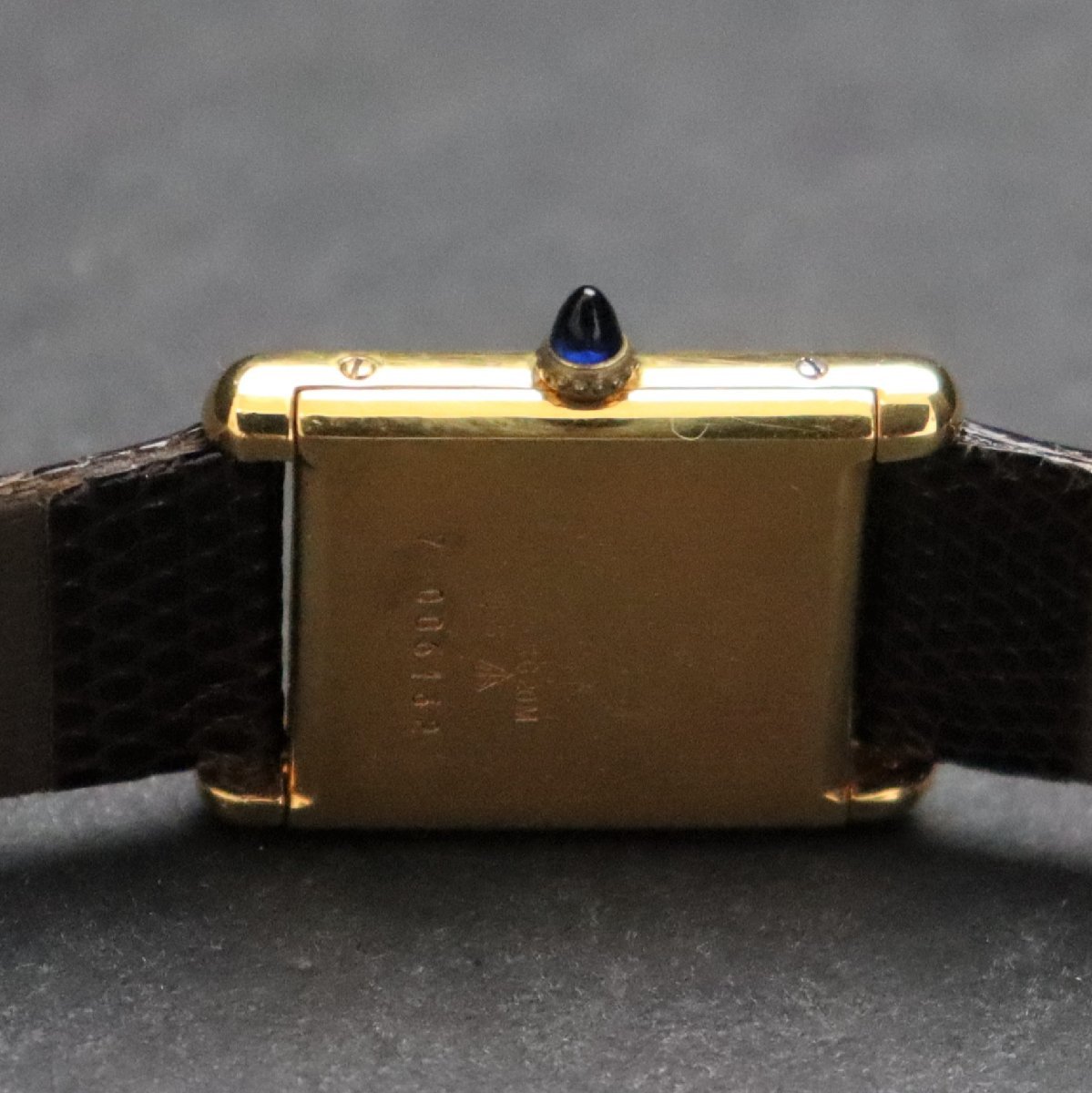 OH済 CARTIER カルティエ マストタンク ヴェルメイユ LM 手巻 SV925 銀