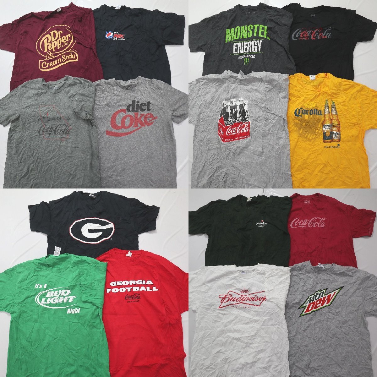 有名企業系半袖Tシャツ set コーラ 飲料系 ロゴ 他 メンズXL 15枚 