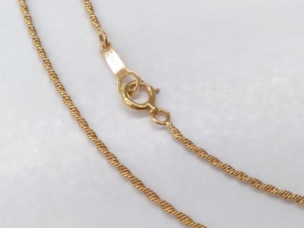 【日本造幣局刻印有】K18 イエローゴールド 41cm 総重量3.13g ネックレス アクセサリー ジュエリー