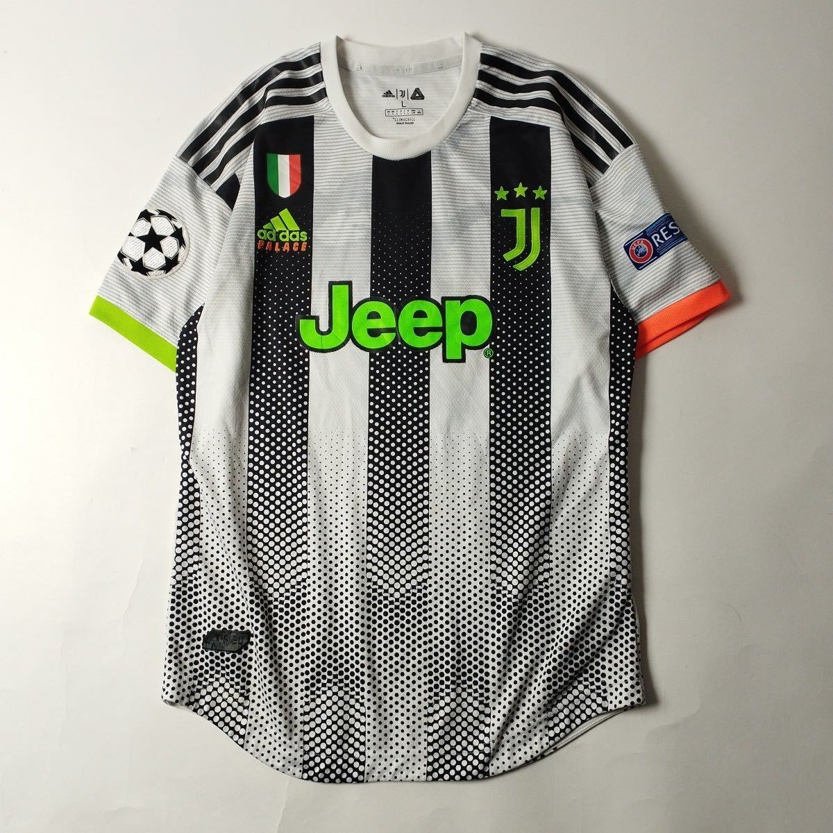 adidas ユベントス　パレス　JEEP ジープ クリスティアーノ・ロナウド　7番 サッカーシャツ ユニフォーム ゲームシャツ ストライプ