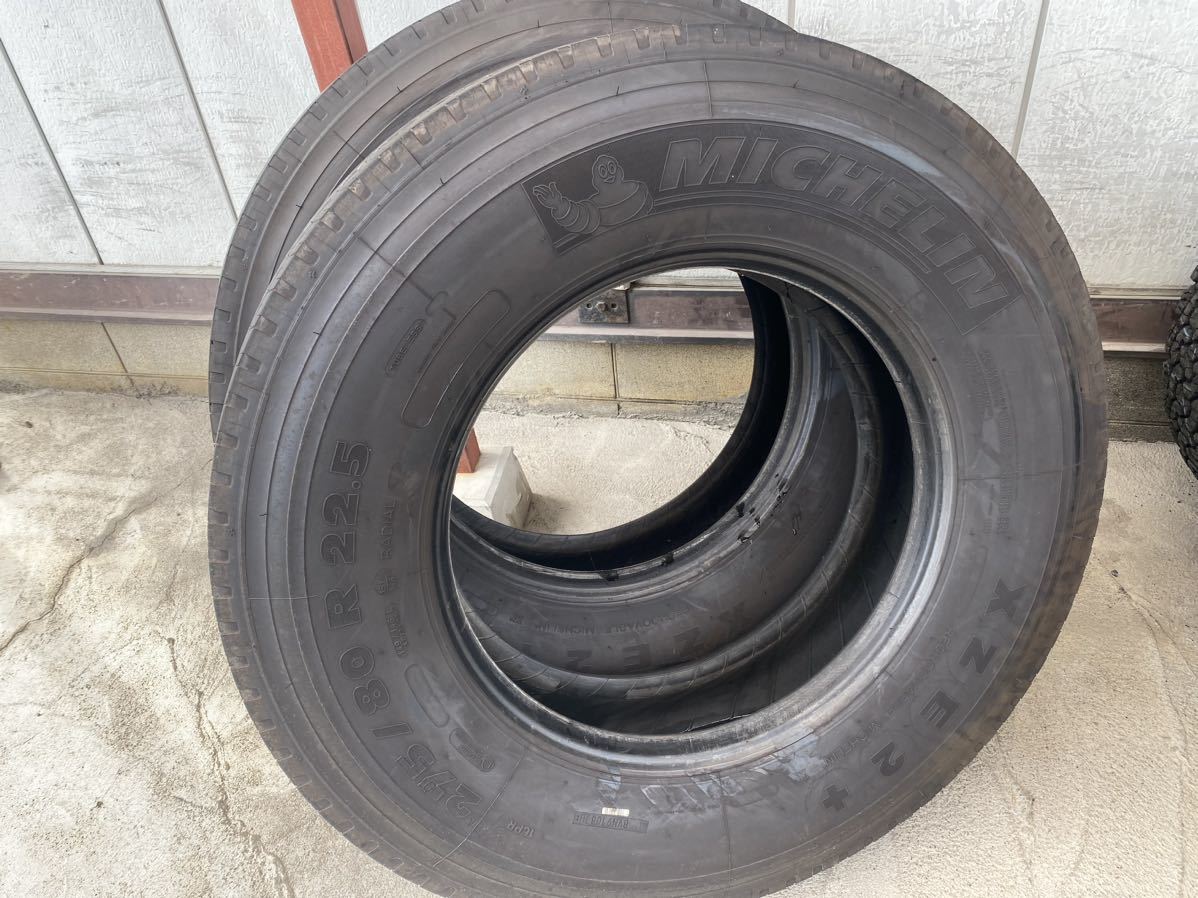 正規品，得価 275/80R22.5 151/148J 16PR ミシュラン XZE2+ 2本 バリ山 埼玉引き取り可能 275/80/22.5 20年製(タイヤ)｜売買されたオークション情報、yahooの商品情報をアーカイブ公開 - オークファン タイヤ