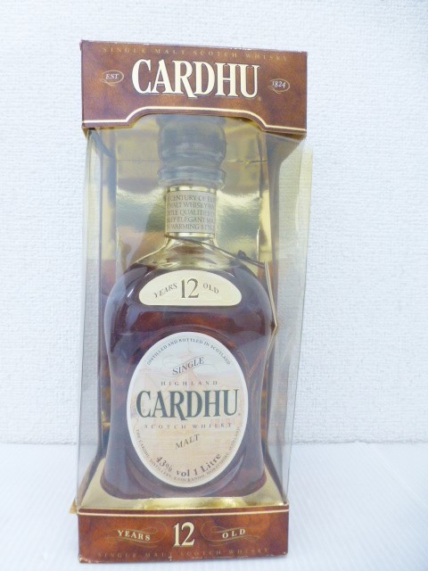 【31315】◆未開栓 ウイスキー CARDHU/カーデュ 12年 スコッチ 1000ml 43%◆