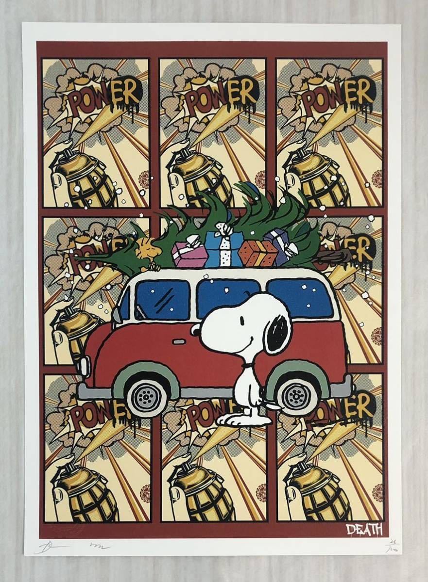 DEATH NYC 世界限定100枚 アートポスター スヌーピー SNOOPY トム