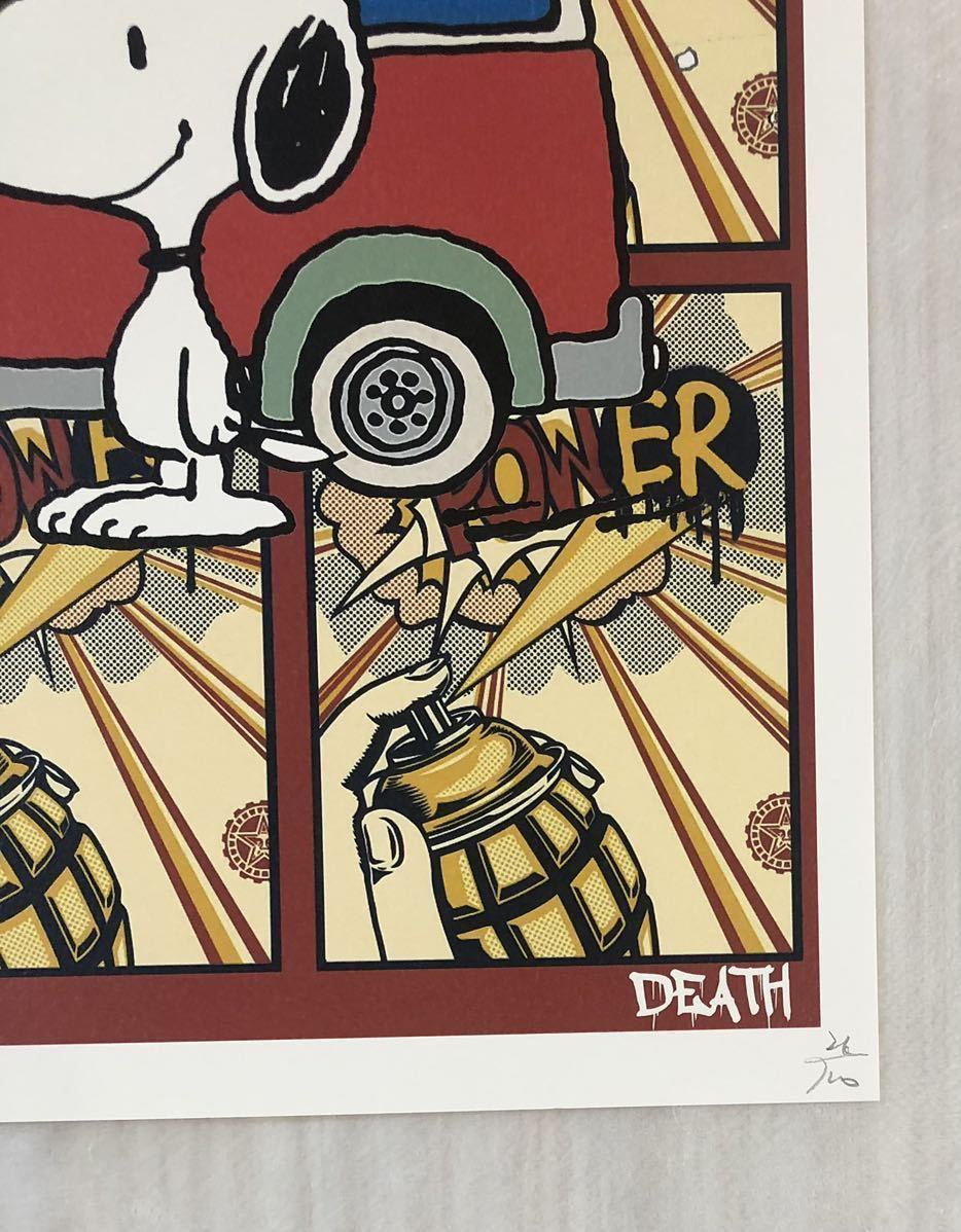 DEATH NYC 世界限定100枚 アートポスター スヌーピー SNOOPY トム