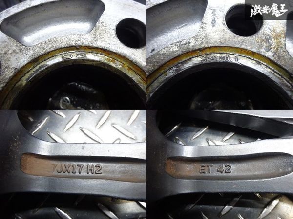 ○OZ アドレナリーナ 17インチ 7J +42 PCD 100 4H ハブ径 約67mm