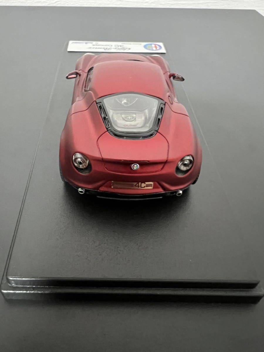 1/43 アルファロメオ 4C コンセプト マット メタリック レッド ルック