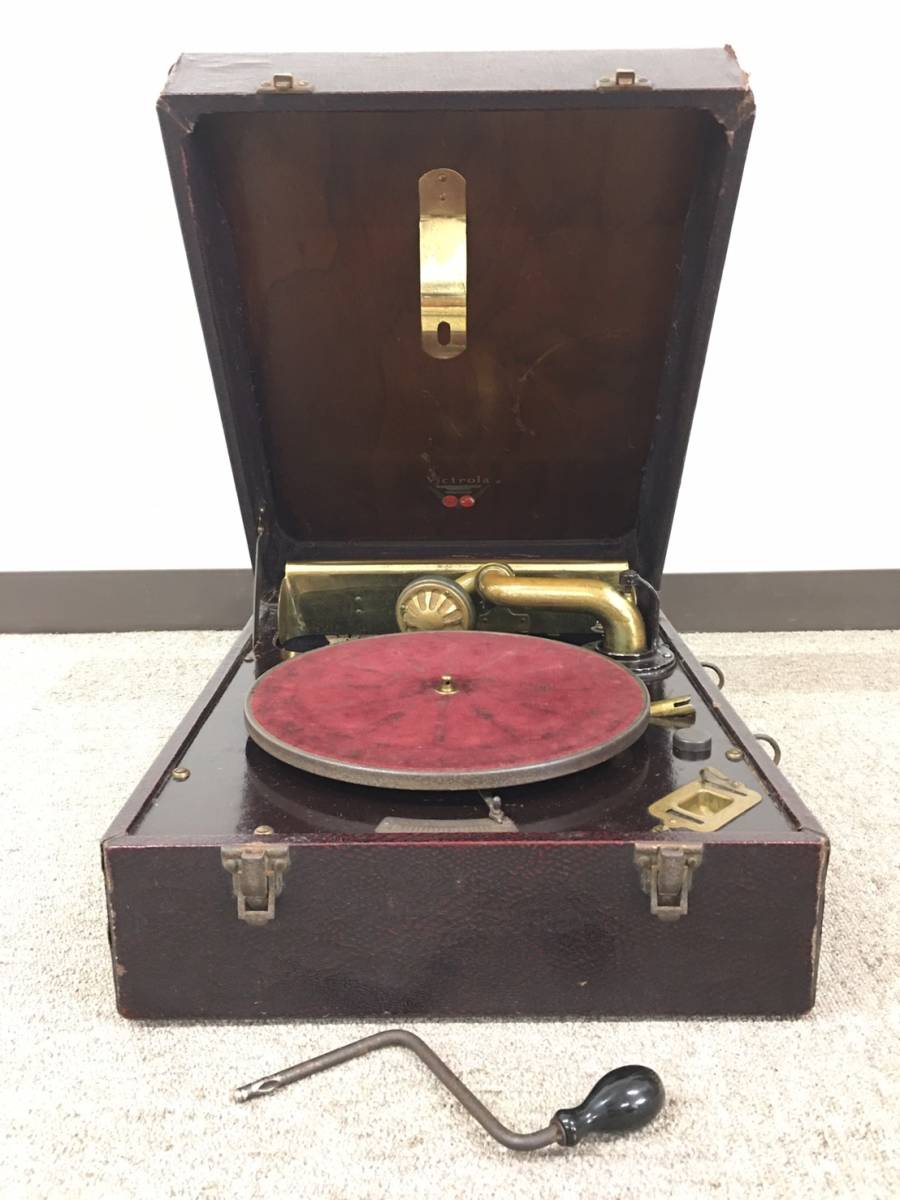 T◇Victor Victrola ビクター ビクトローラ VV2-65 蓄音機 ポータブル