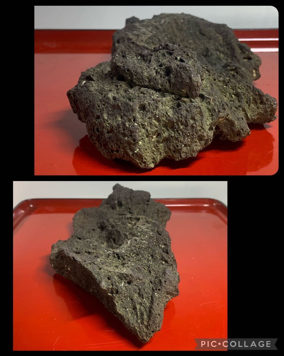 水石普及特売大会］ 水石盆栽 加茂川八瀬石 ウブ 溜まり石 横21×高5