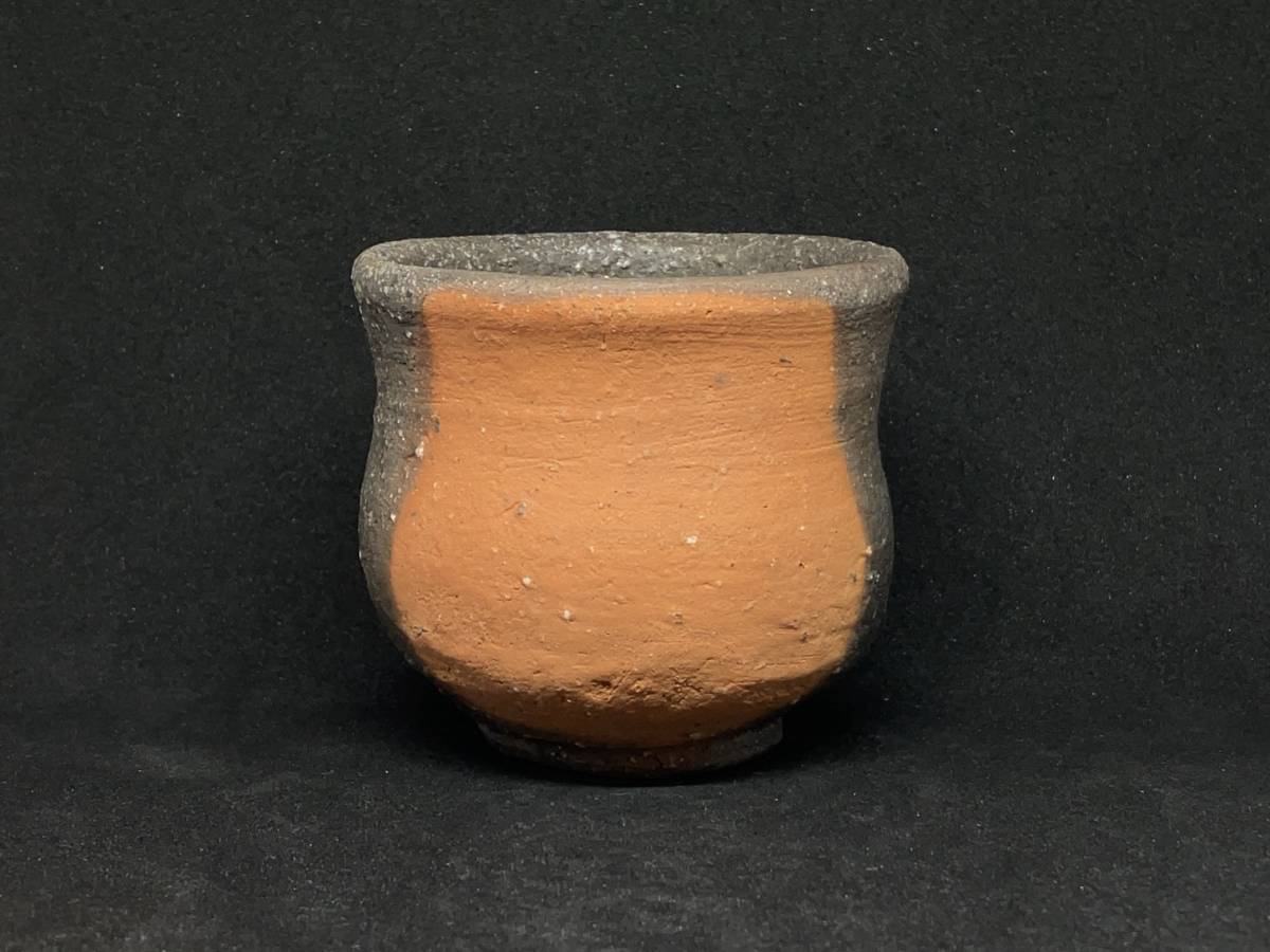 備前焼】伊勢崎創 備前角徳利 23053]舟徳利花入（伊勢崎創）｜備前焼