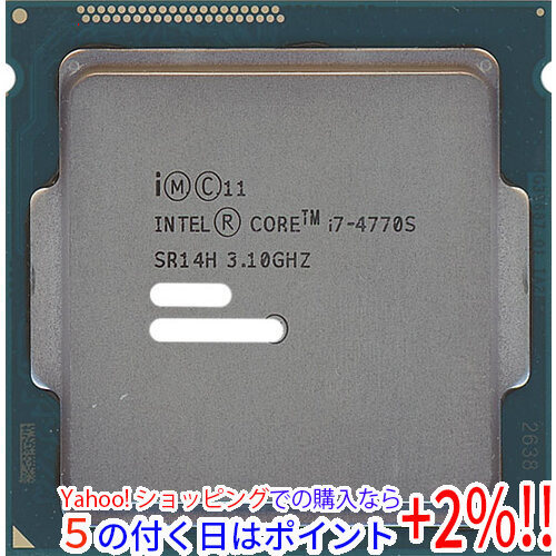 ★【中古】【ゆうパケット対応】Core i7 4770S Haswell 3.1GHz LGA1150 SR14H [管理:3026387]