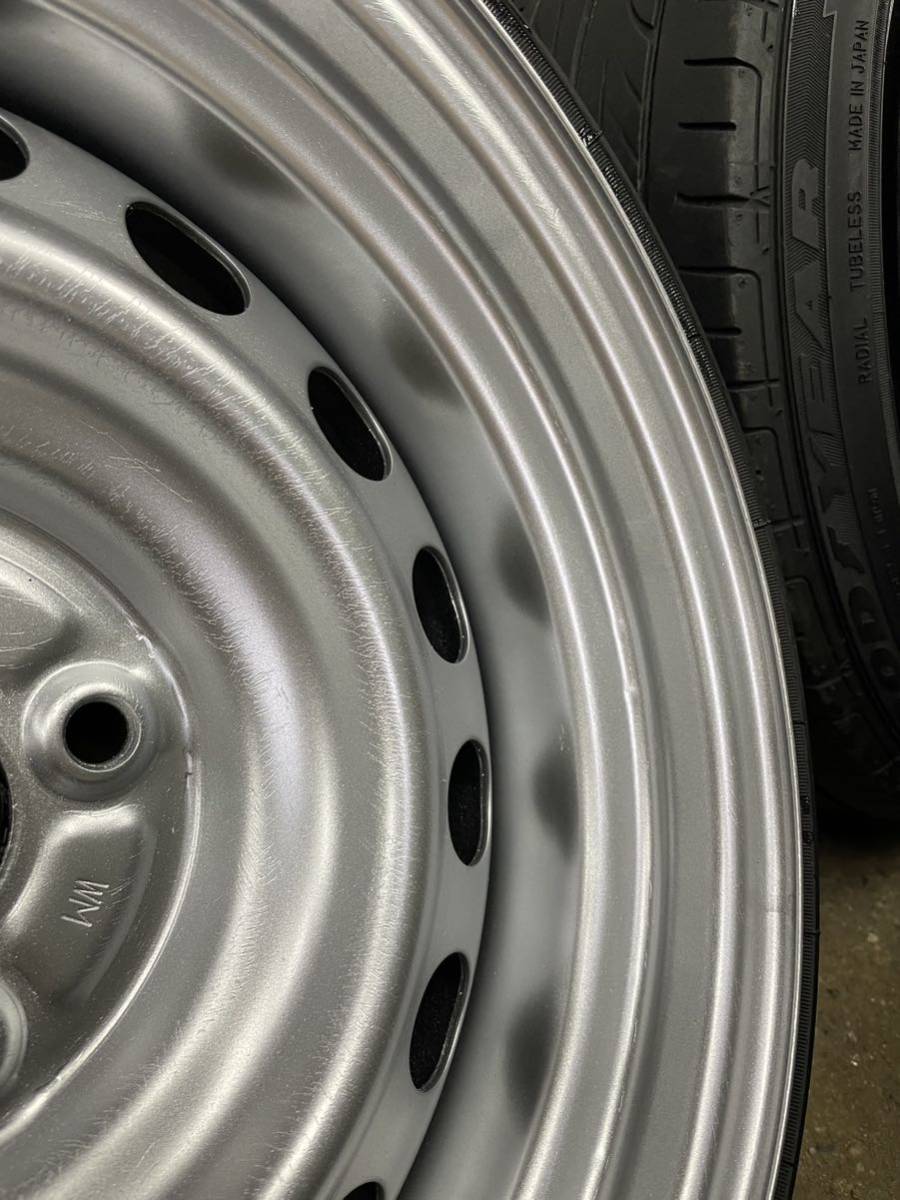 鉄チン 加工ホイール テッチン 15インチ PCD100 ハブ径54mm 165/55R15