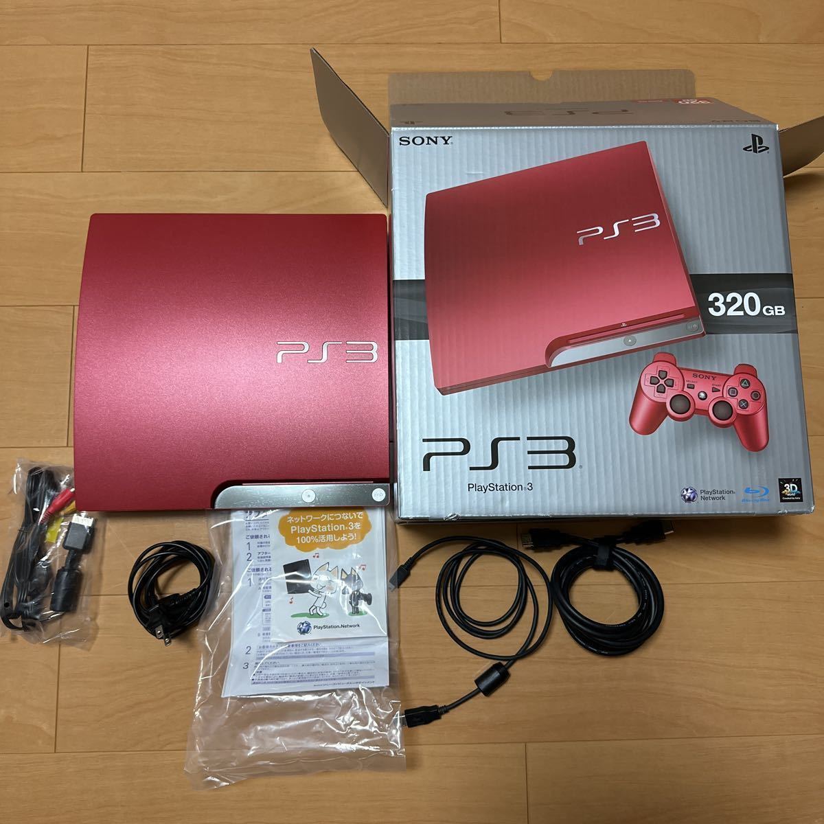 最新作，定番人気 PS3 CECH-3000B スカーレットレッド 320GB HDMI コントローラー無し(PS3本体)｜売買されたオークション情報、yahooの商品情報をアーカイブ公開 - オークファン PS3本体