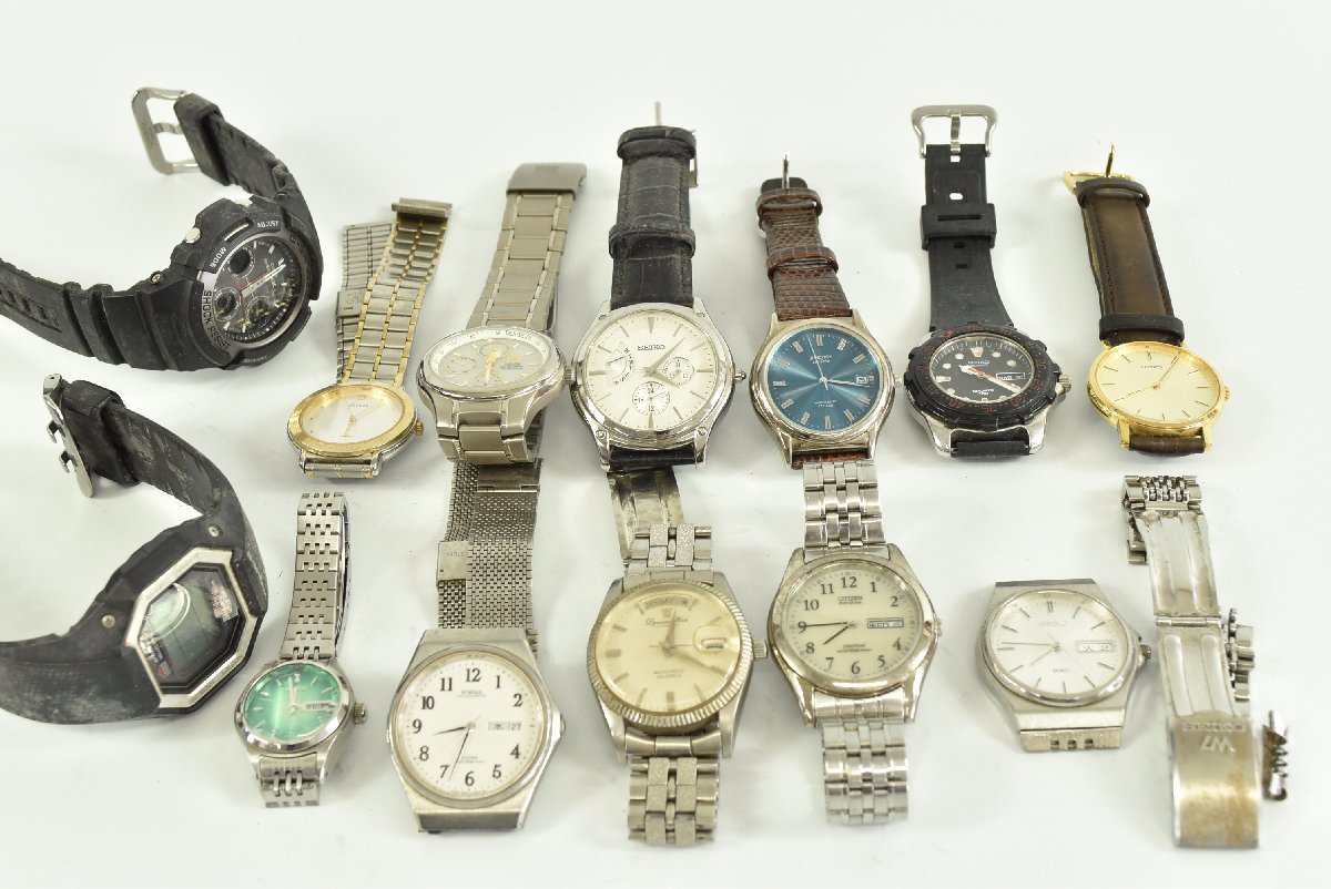 ▽ジャンク品 腕時計 13点まとめて SEIKO/CITIZEN/CASIO 等 セイコー
