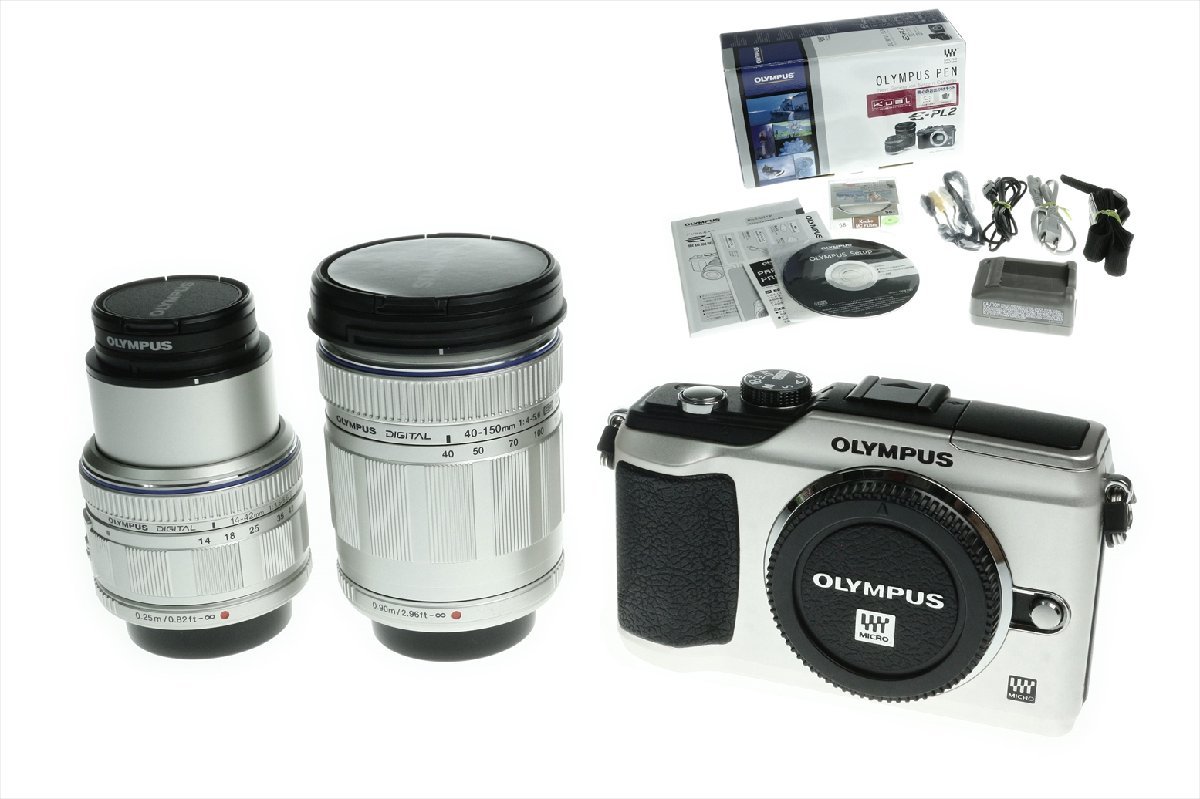 動作品 OLYMPUS ミラーレス一眼 E-PL2 14-42mmレンズ付き難 OLYMPUS