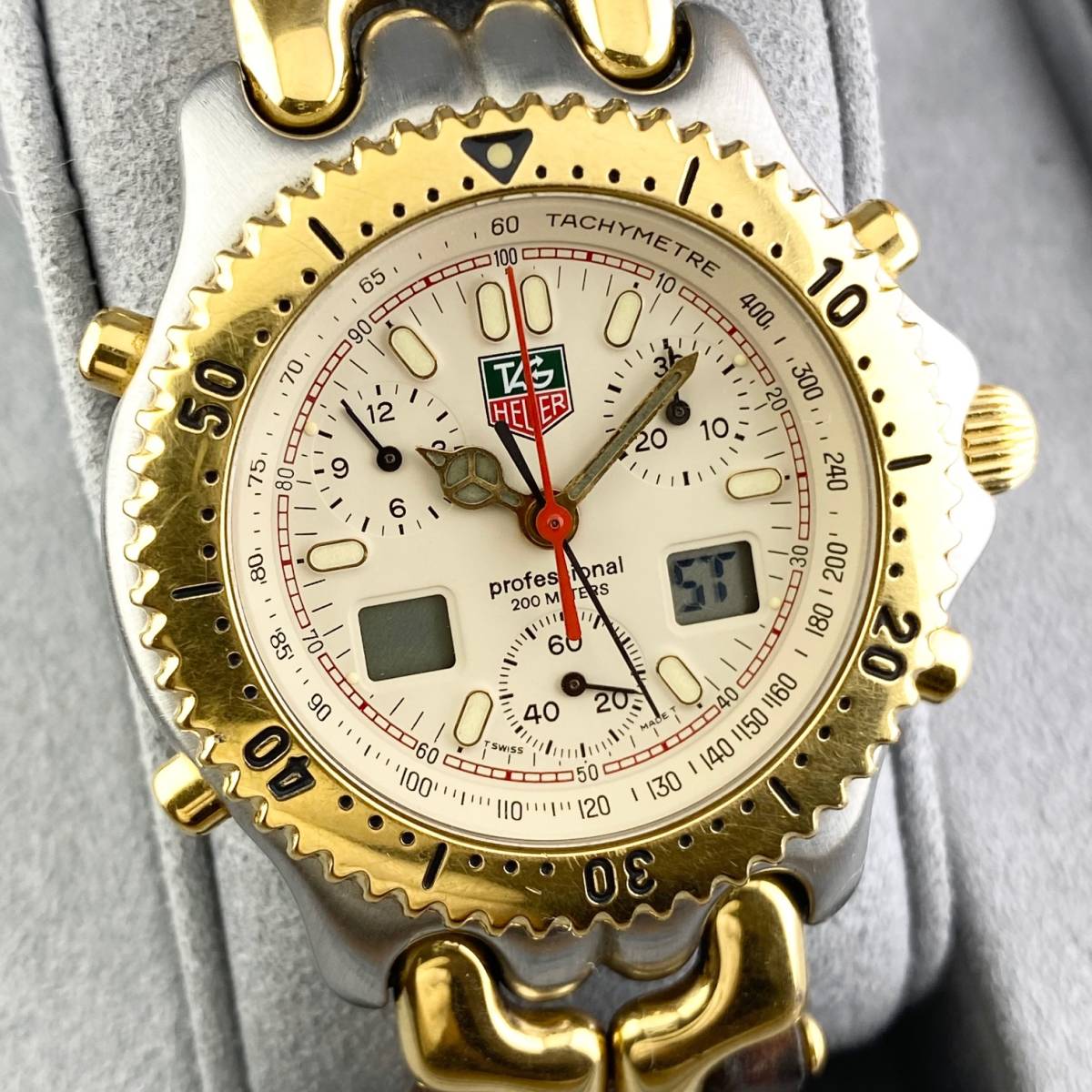 1円〜】TAG HEUER タグ ホイヤー 腕時計 メンズ クロノグラフ CG1123-0 