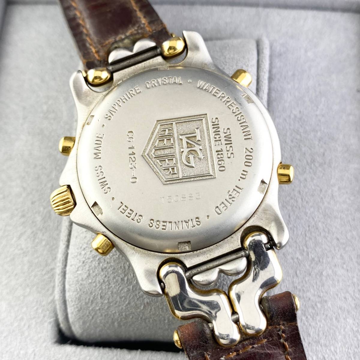 1円〜】TAG HEUER タグ ホイヤー 腕時計 メンズ クロノグラフ CG1123-0 