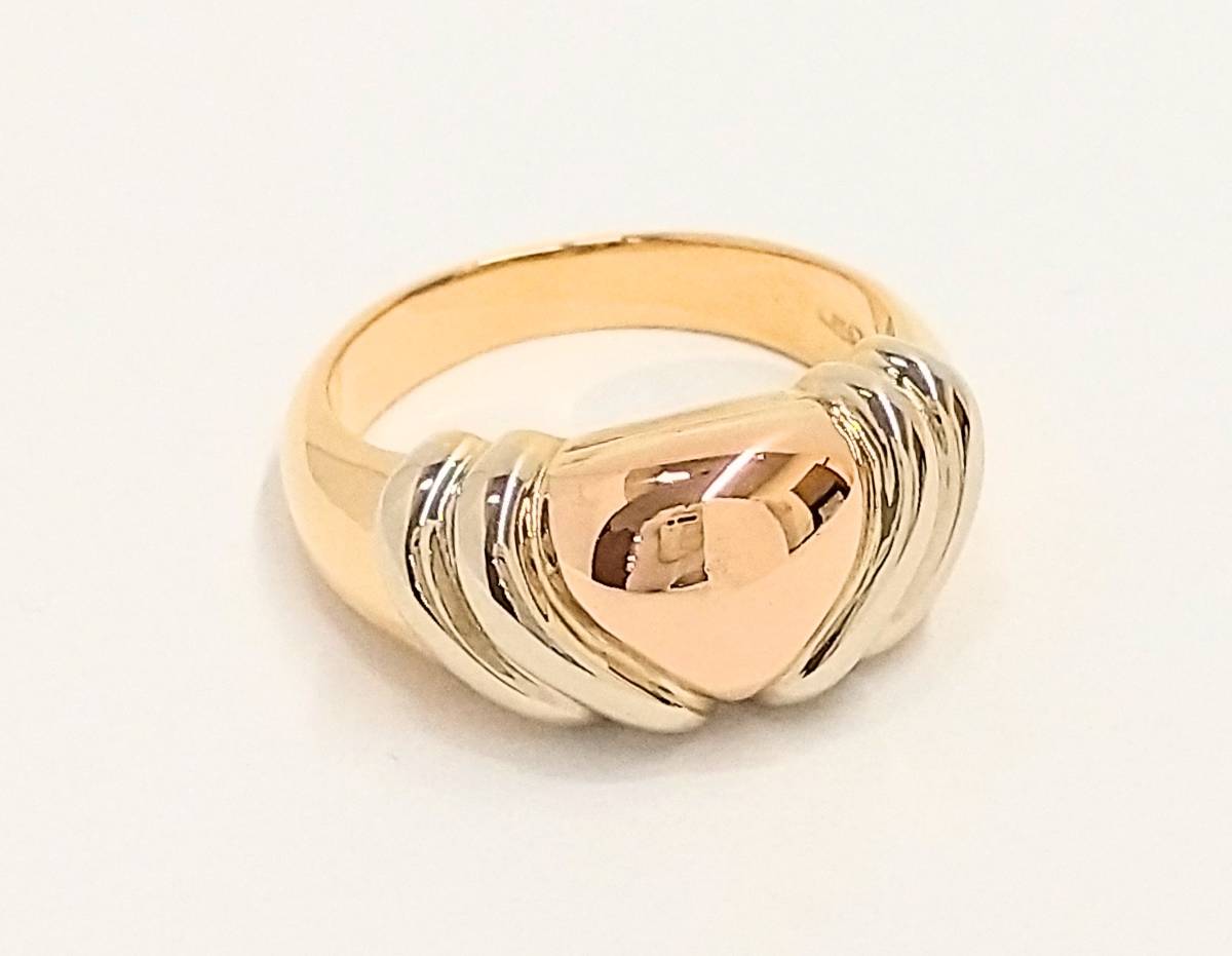 【新品仕上げ済み】BVLGARI ブルガリ 750 K18 リング 10.8g #13