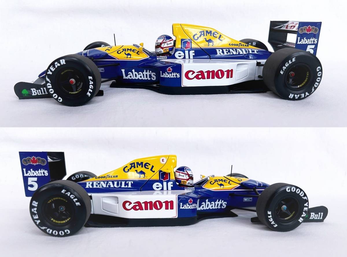 即決!! 1/18 ウイリアムズ ルノー FW14B N.マンセル キャメル仕様