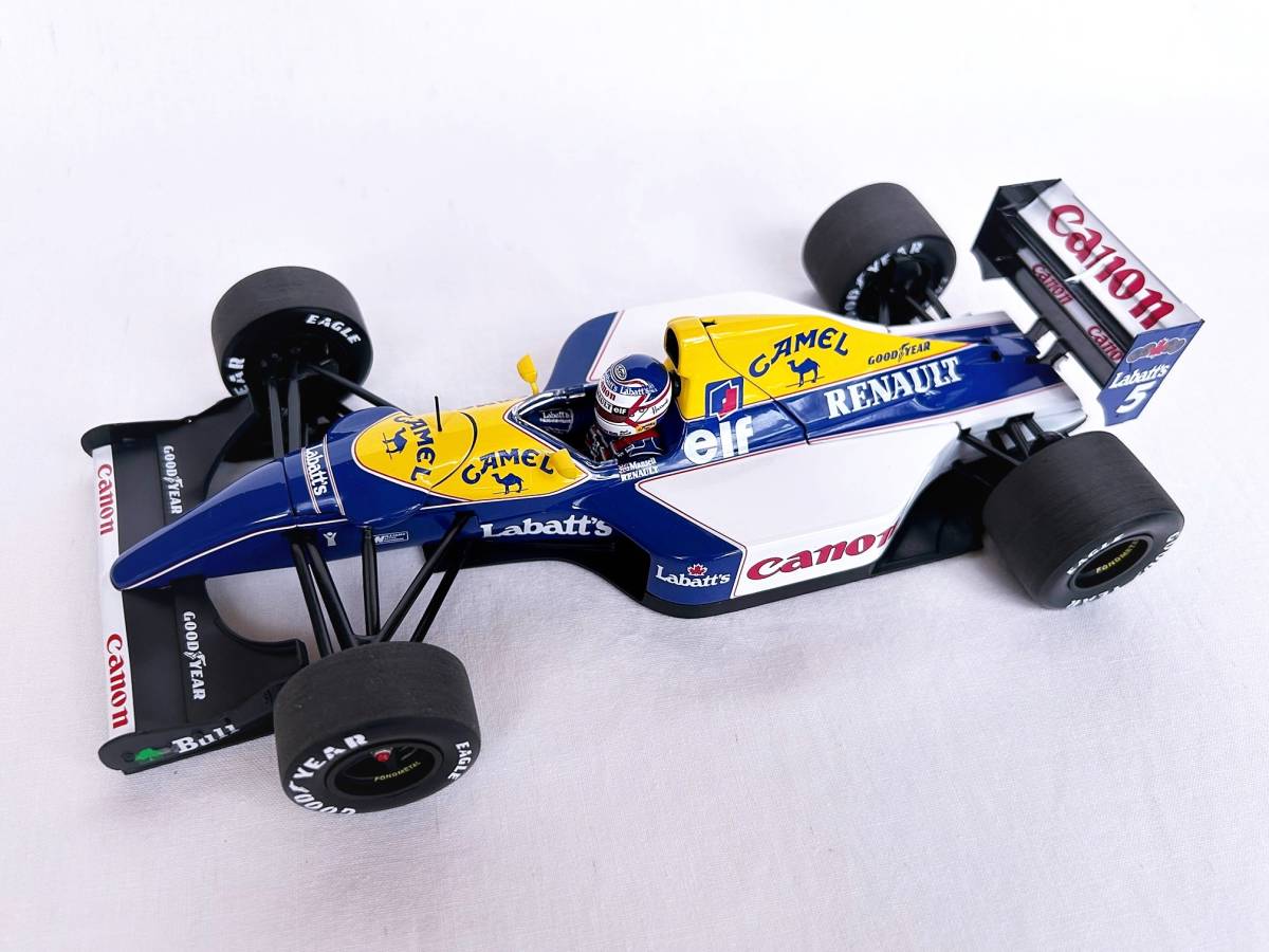 即決!! 1/18 ウイリアムズ ルノー FW14B N.マンセル キャメル仕様