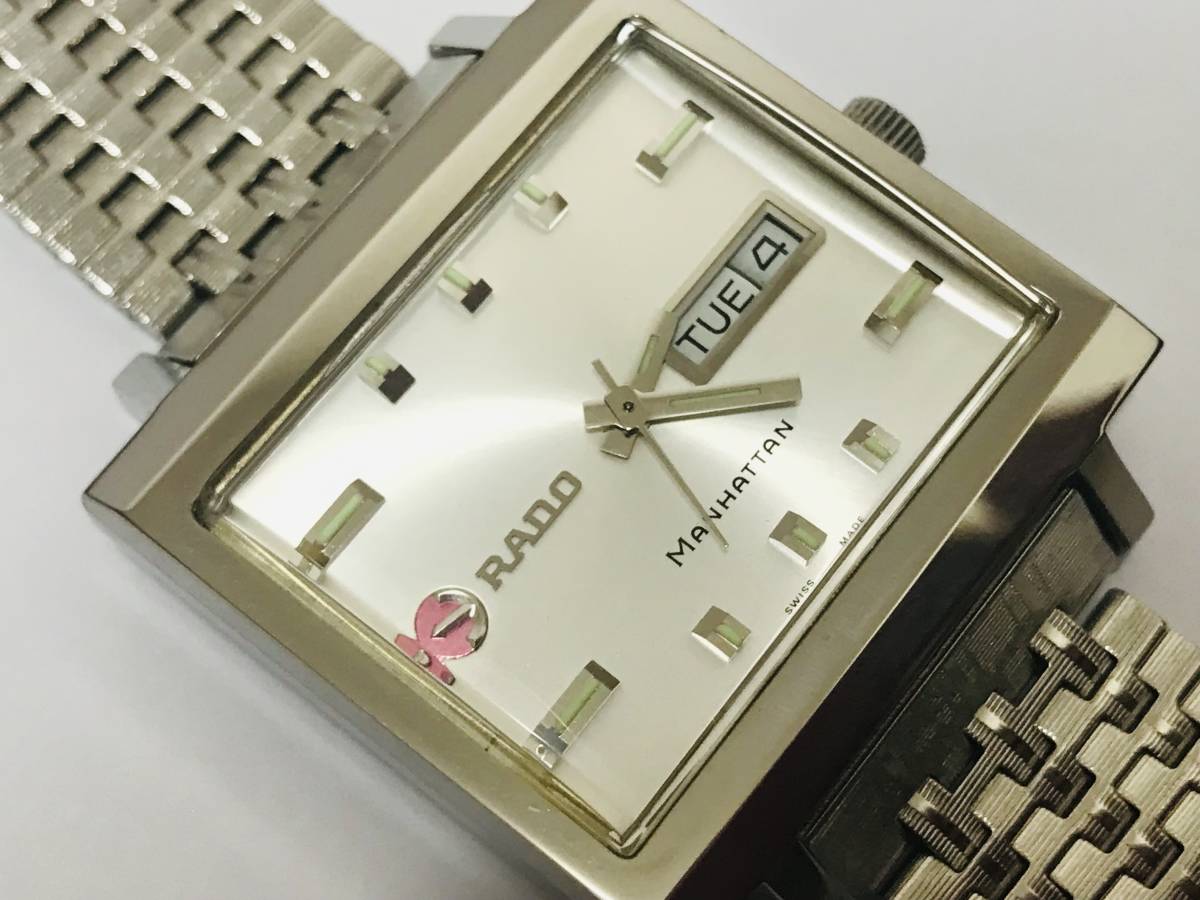 RADO ラドー MANHATTAN マンハッタン 稼働品 デイデイト 自動巻き AT