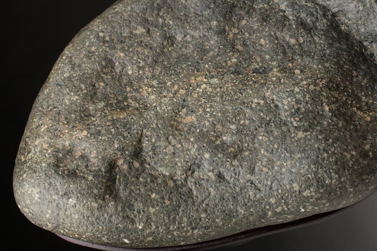 EG105 【神岡宗石】「富士川石」鑑賞石「銘 大地」・水石 全高11.8cm