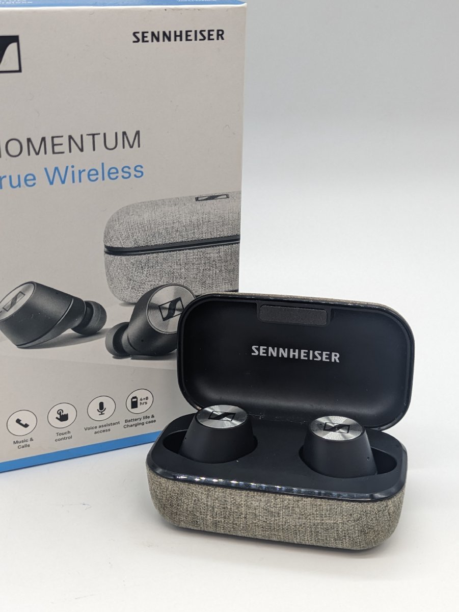 【通電確認済み】SENNHEISER ゼンハイザー MOMENTUM True Wireless M3IETW ワイヤレスイヤホン ワイヤレス充電ケース キングラム[fnk]