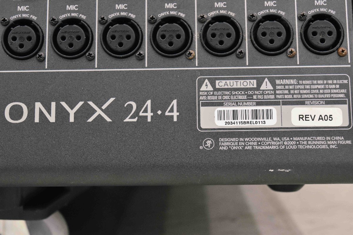 F☆MACKIE マッキー ONYX24.4 ミキサー ☆難あり品☆ 【公式通販】