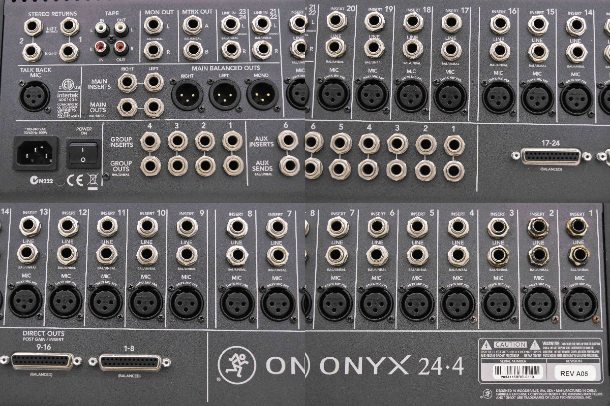F☆MACKIE マッキー ONYX24.4 ミキサー ☆難あり品☆ 【公式通販】