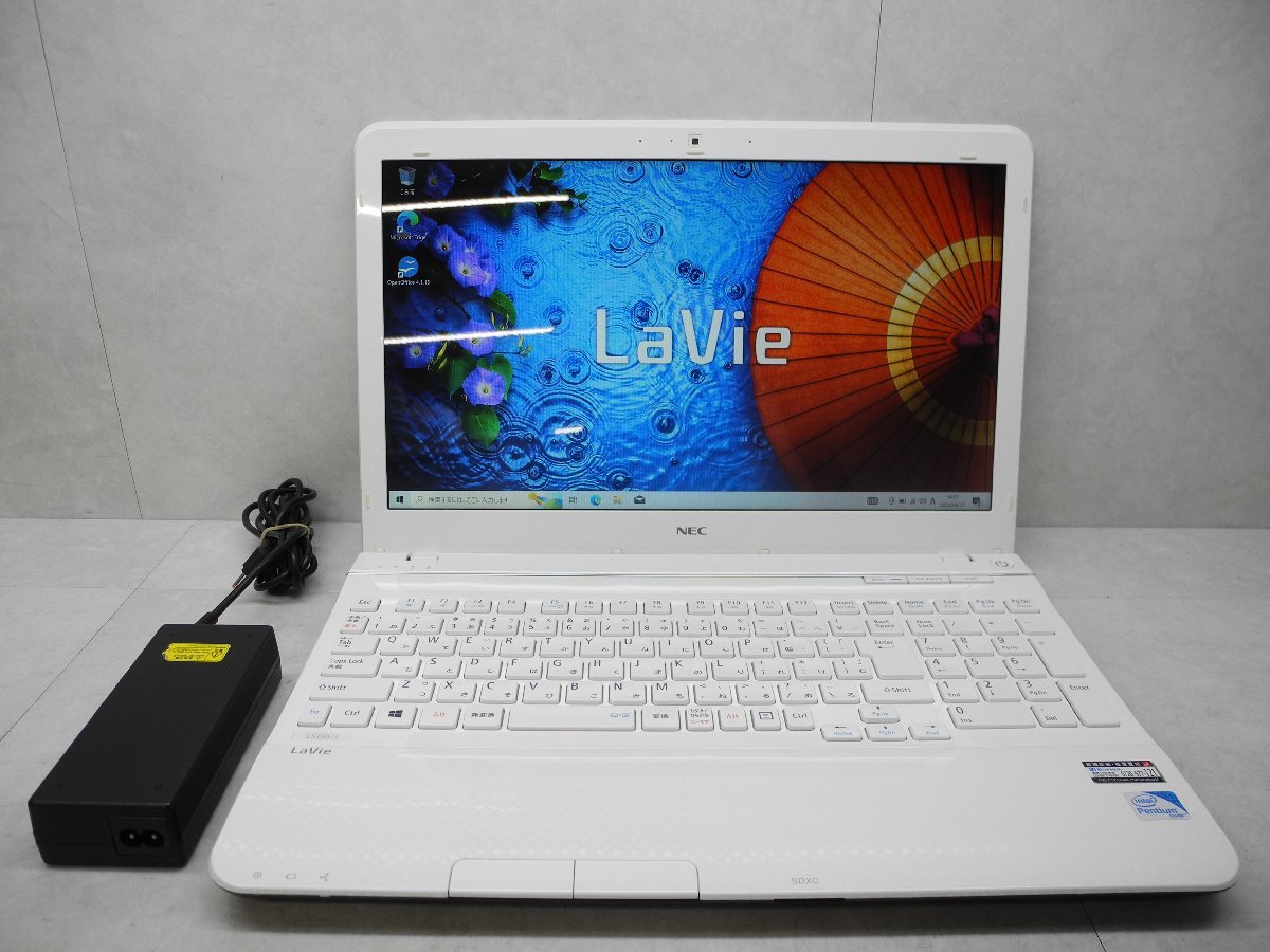 ☆NEC☆LaVie☆LS150/JS6W☆Pentium B980 2.40GHz/4GB/750GB/Sマルチ/無線/カメラ/Office/Windows 10 Home☆1円スタート☆