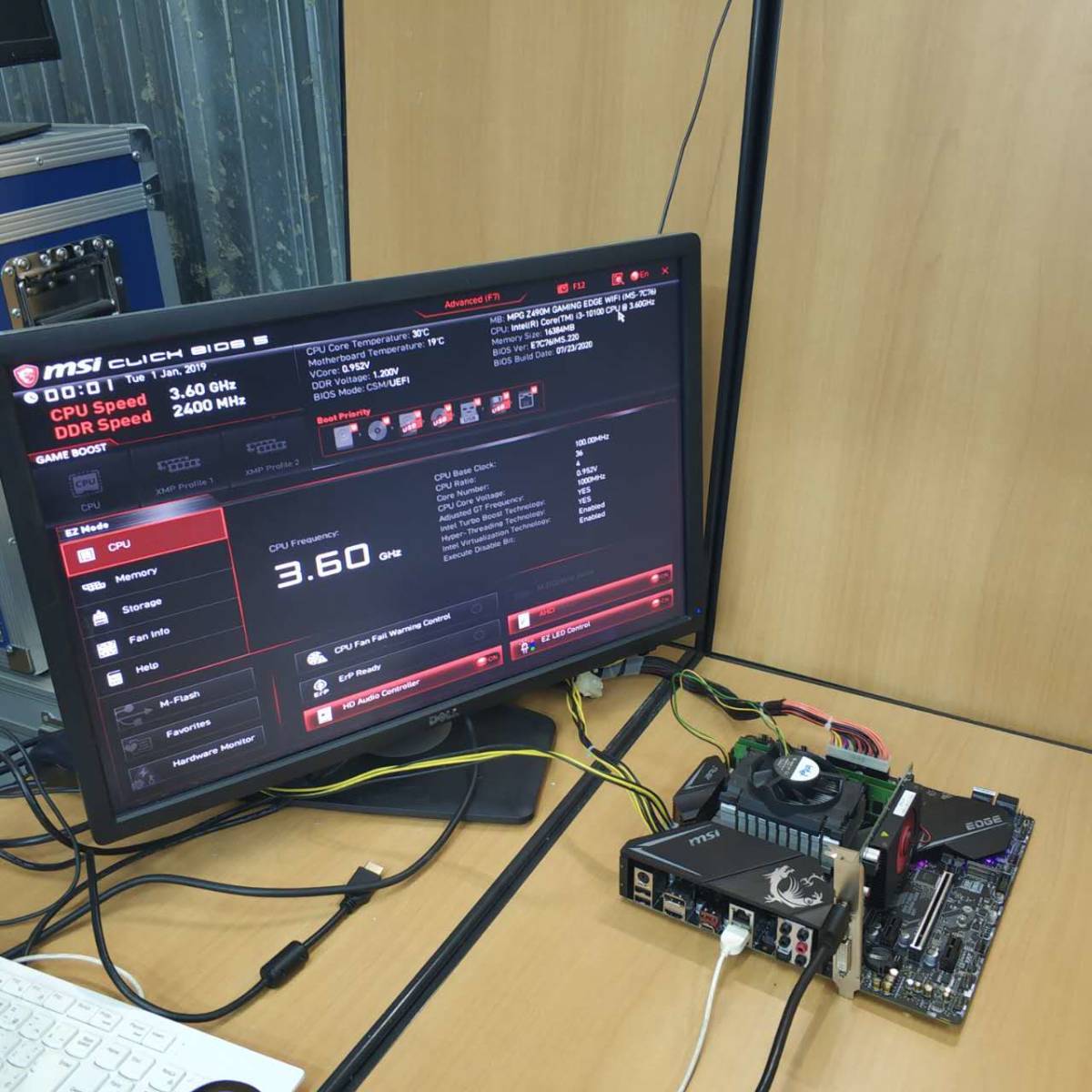 MSI mpg z490m gaming/mATXマザーボード/(LGA1200)INTEL10・11世代CPU対応/PCパーツ 自作