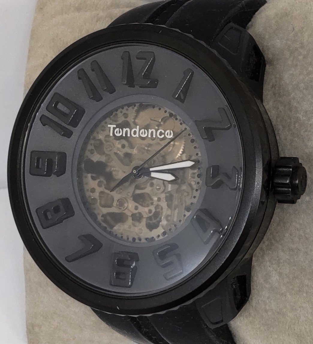 □動作品 TENDENCE T0491001 腕時計 自動巻き 裏スケルトン 