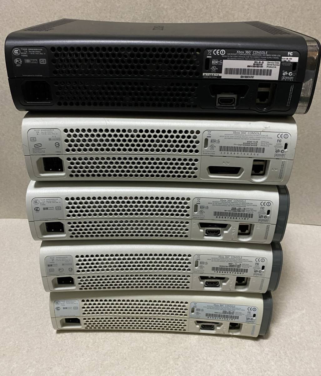 XBOX360 本体 5台+コントローラー 4個 他セット / ジャンク品 本体4台の