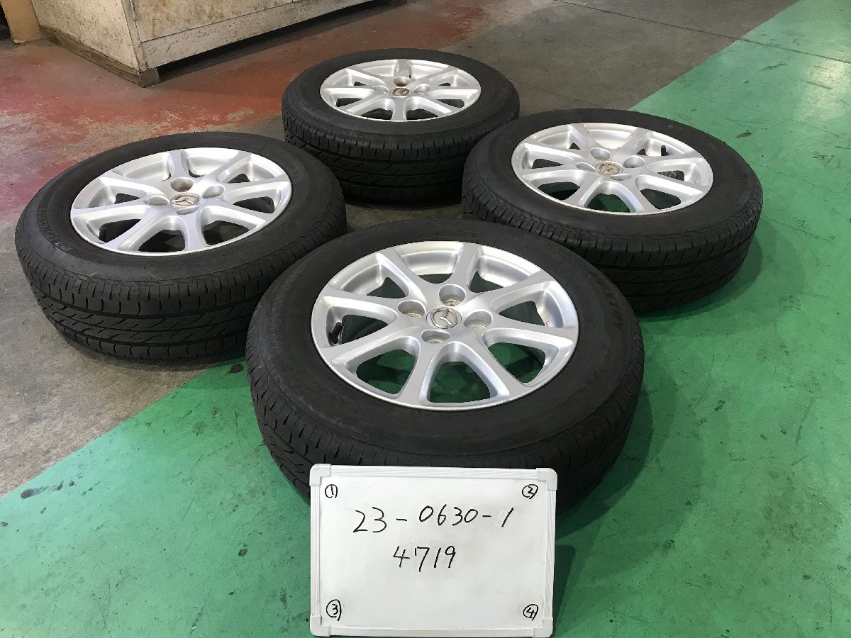  BS 夏 2021年製 DEJFS マツダ デミオ 純正 14インチ アルミ ホイール 4本 14&times;5.5J +40 PCD100 4穴 ハブ径54 175/65R14(ラジアルタイヤ)｜売買されたオークション情報、yahooの商品情報をアーカイブ公開 - 4穴