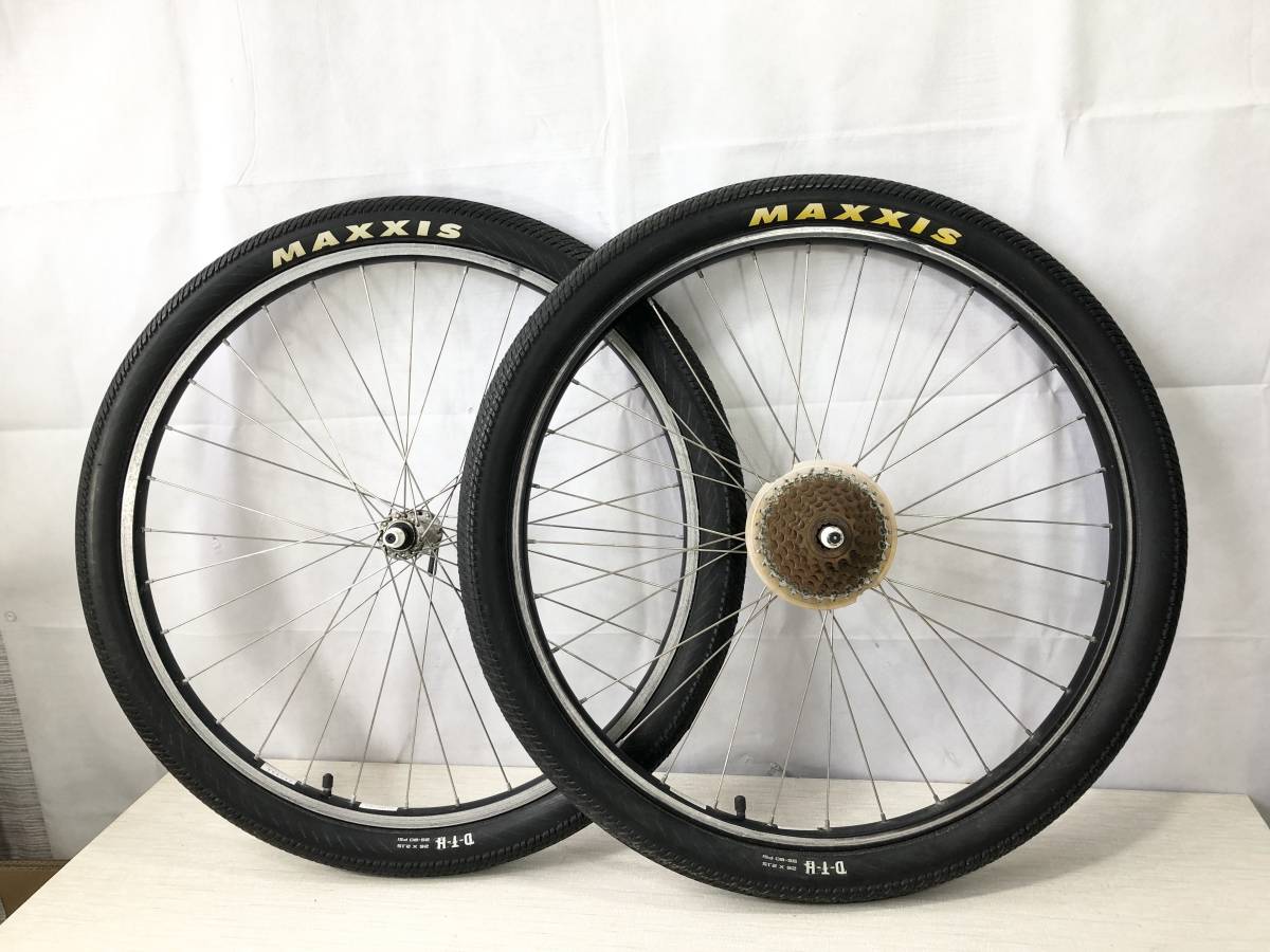 シマノEXAGE RM50 26インチホイール リアエンド幅135㎜ 7速用カセット 