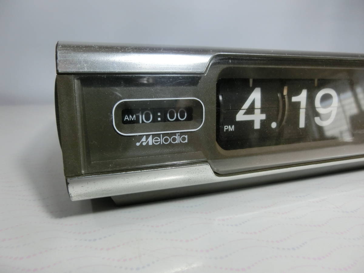 昭和レトロ SEIKO セイコー パタパタ時計 Melodia 電池式 アラームn