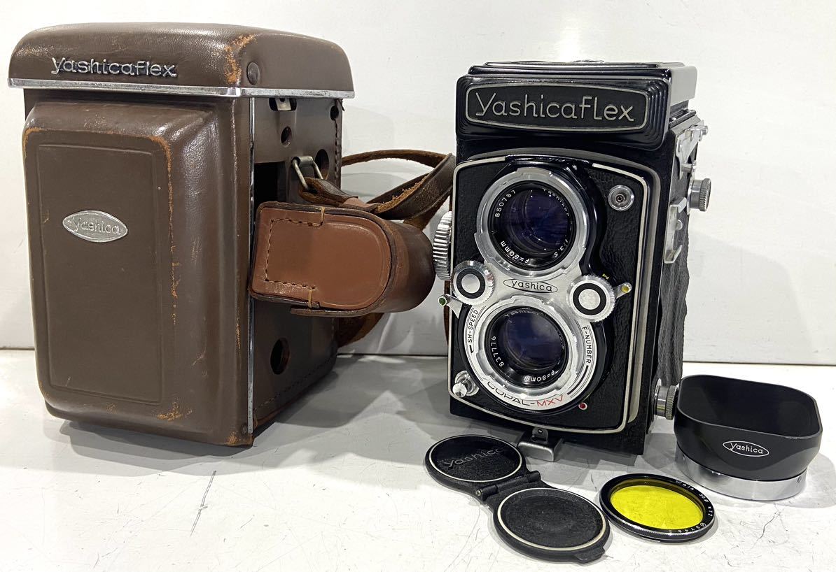 Yashicaflex 二眼レフカメラ COPAL-MXVレンズ 230707C☆ YASHICAFLEX COPAL-MXV ヤシカ 二眼レフカメラ レンズ